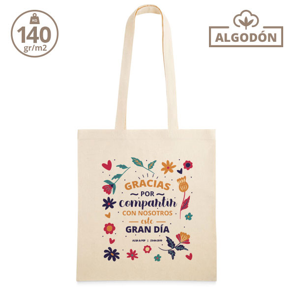 Bolsa personalizada boda – Gracias por compartir con nosotros este gran día - Imagen 3