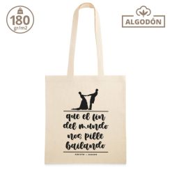 Bolsa personalizada boda - Que el fin del mundo nos pille bailando silueta - Imagen 4