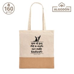 Bolsa personalizada boda - Que el fin del mundo nos pille bailando silueta - Imagen 7