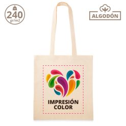 Bolsa algodón de 240gr. +impresión color