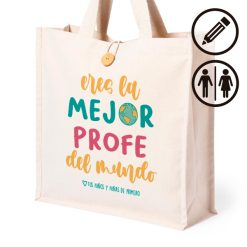 Bolsa con botón - Eres la/el mejor profe del mundo