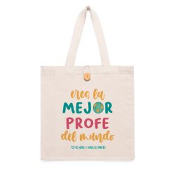 Bolsa con botón - Eres la/el mejor profe del mundo - Imagen 3