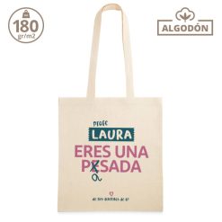 Bolsa - Profe eres una pasada con dedicatoria - Imagen 3