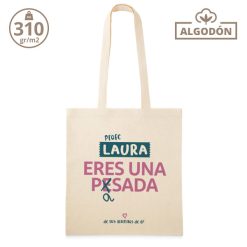 Bolsa - Profe eres una pasada con dedicatoria - Imagen 4